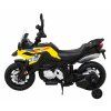 Dětská elektrická motorka BMW F850 GS žlutá 2