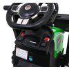 Dětský elektrický traktor STRONG s přívěsem zelený 14