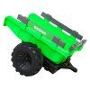 Dětský elektrický traktor STRONG s přívěsem zelený 4