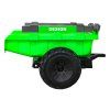 Dětský elektrický traktor STRONG s přívěsem zelený 5