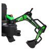 Dětský elektrický traktor STRONG s přívěsem zelený 10