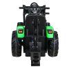 Dětský elektrický traktor STRONG s přívěsem zelený 12