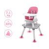 Dětská jídelní židlička 12v1 růžová 12