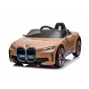 Elektrické autíčko BMW i4 zlaté