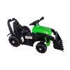 Dětský elektrický traktor s radlicí zelený 2