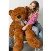 Velký plyšový medvěd Classico 160 cm tmavě hnědý 2