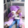Velký medvěd XXL plyšák 160 cm fialový 2