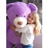 Velký medvěd XXL plyšák 160 cm fialový 3