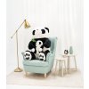 Plyšová panda s miminkem 100 cm