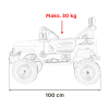 Elektrické autíčko Toyota FJ Cruiser 4x4 bílé 2