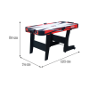 Air Hockey stůl vzdušný lední hokej červený 2