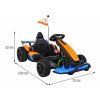 Dětská elektrická motokára McLaren Drift oranžová 2