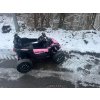 Elektrické autíčko Buggy Maverick Can-Am 4x200W 24V růžové v zimě 2