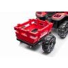 Elektrický traktor s přívěsem Blast 2x200W červený 10