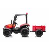 Elektrický traktor s přívěsem Blast 2x200W červený 2