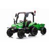 Elektrický traktor s přívěsem Blast 2x200W zelený 5