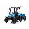 Elektrický traktor s přívěsem Blast 2x200W modrý 1