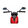 Elektrická motorka Chopper FASTER červená říditka