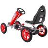 Šlapací čtyřkolka Go-Kart F8 červená  zadní pohled