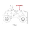 Dětská elektrická čtyřkolka Maverick ATV 2x200W béžová 18