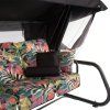 Zahradní houpačka Venezia Lux Black Edition s moskytiérou, polštářky a bočními stolky G052-23IB PATIO 4