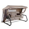 Zahradní houpačka Venezia Lux s moskytiérou, polštářky a bočními stolky D048-05FB PATIO