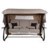 Zahradní houpačka Venezia Lux s moskytiérou, polštářky a bočními stolky D048-05FB PATIO 1