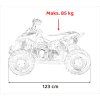 Dětská benzínová čtyřkolka RENEGADE HighPer 110 ccm zelená 19