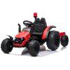 Dětský elektrický traktor s vlečkou Truck červený 2
