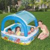 Dětský nafukovací bazén se stříškou 147 x 147 x 122 cm BESTWAY 2