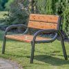 Zahradní dřevěná lavička s opěradlem Park Lux 170 x 74 x 86 cm PATIO 2
