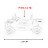 Dětské elektrické autíčko Pick-Up Speed 900 zelené 16