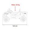 Dětské elektrické autíčko Pick-Up Speed 900 bílé 18