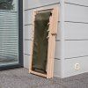 Khaki dřevěné polohovací zahradní lehátko Classic PATIO 2