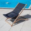 Dřevěné zahradní polohovací lehátko Premium Grafit PATIO 2