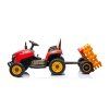 Dětský elektrický traktor BBH-030 s přívěsem červený 12