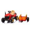 Dětský elektrický traktor BBH-030 s přívěsem červený 16