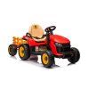 Dětský elektrický traktor BBH-030 s přívěsem červený 2