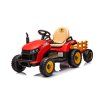 Dětský elektrický traktor BBH-030 s přívěsem červený 5
