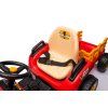 Dětský elektrický traktor BBH-030 s přívěsem červený 8