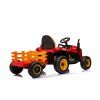 Dětský elektrický traktor BBH-030 s přívěsem červený 9