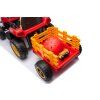 Dětský elektrický traktor BBH-030 s přívěsem červený 9