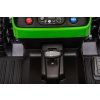 Dětský elektrický traktor BBH-030 s přívěsem zelený 12