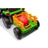 Dětský elektrický traktor BBH-030 s přívěsem zelený 6