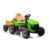 Dětský elektrický traktor BBH-030 s přívěsem zelený
