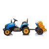 Dětský elektrický traktor BBH-030 s přívěsem modrý 11