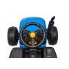 Dětský elektrický traktor BBH-030 s přívěsem modrý 17