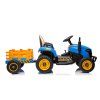 Dětský elektrický traktor BBH-030 s přívěsem modrý 20