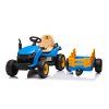 Dětský elektrický traktor BBH-030 s přívěsem modrý 24
