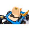 Dětský elektrický traktor BBH-030 s přívěsem modrý 7
